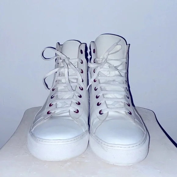 Raf Simons Hightop Designer Sneakers white/brown Men’s Size 42 rare find 1/1‌
